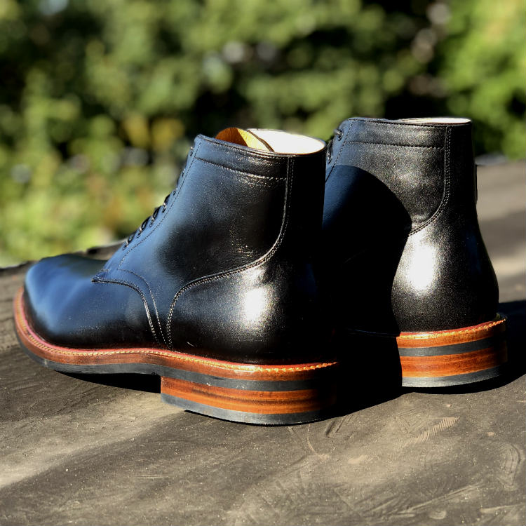 Beckett Simonon Boot Vegetable Leather Stacked Heel