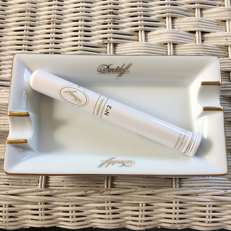 Davidoff Signature Number 2 Tubo On Ashtray