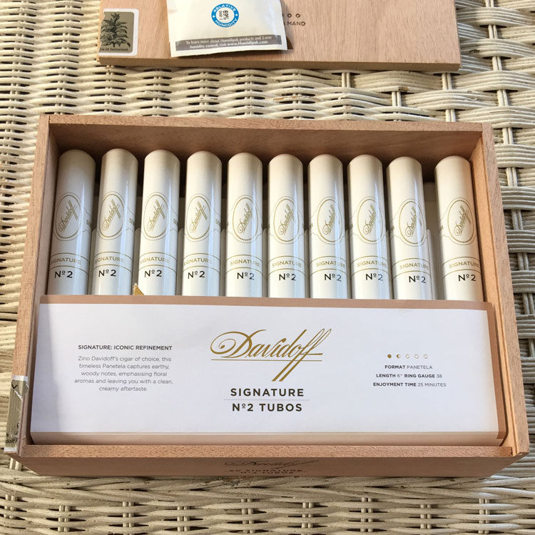 Davidoff Signature Number 2 Tubos In Box