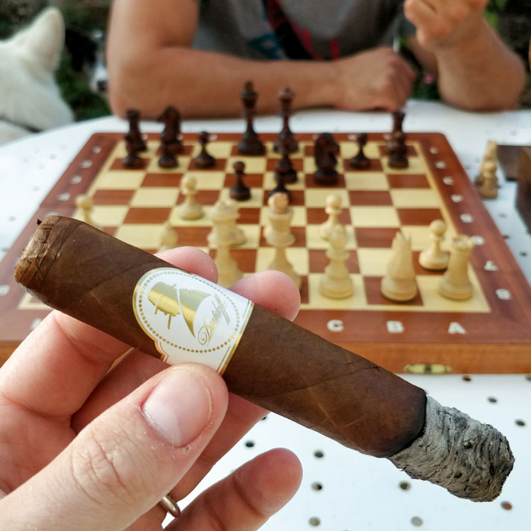 Davidoff Winston Churchill & Chess Game