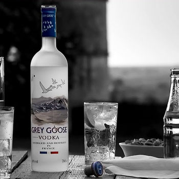 Grey Goose Vodka Bottle Open