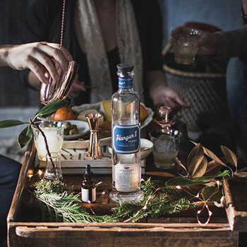 Hangar 1 Vodka Bottle On Table