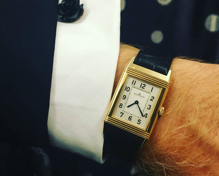 JLC Reverso Yellow Gold French Cuffs
