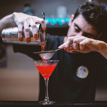 Mixing Martini Cocktail