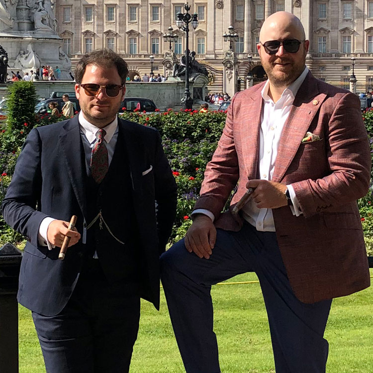 Paul Anthony & Charles-Philippe Smoking Cigars