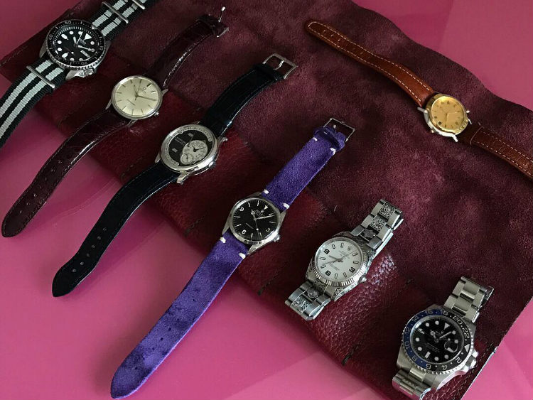 Paul Anthony Collection In Leather Watch Roll