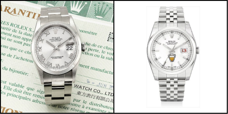 Rolex Datejust 16200 & 116200 Steel Collage