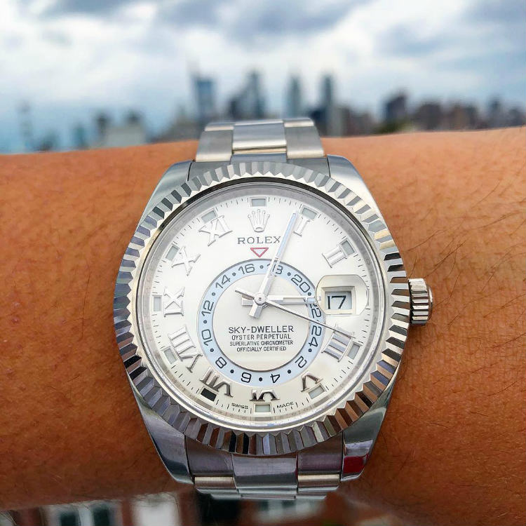 Rolex Sky-Dweller Ivory Dial Gold 326939