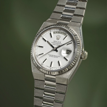 Rolex White Gold Oysterquartz Day-Date 19019