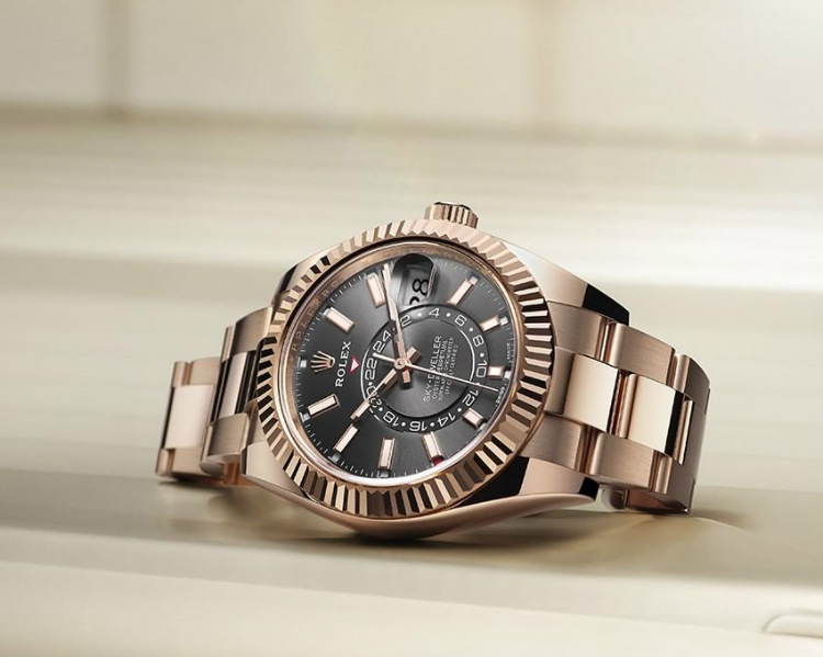 Rose Gold Rolex Sky-Dweller 326935