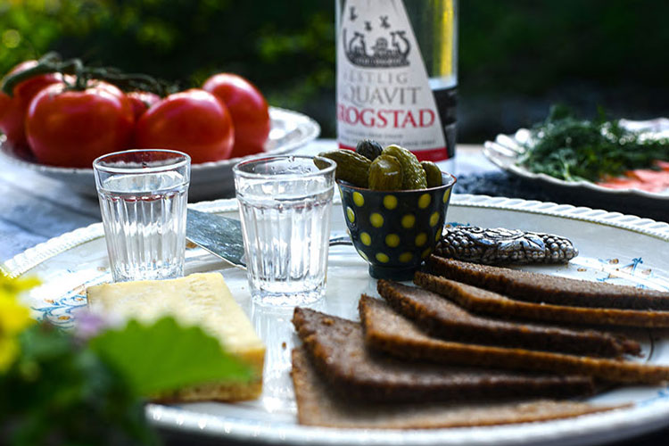 Traditional Akvavit Snacks