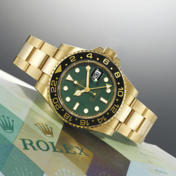 GMT-Master 50th Anniversary Yellow Gold Green Dial Watch