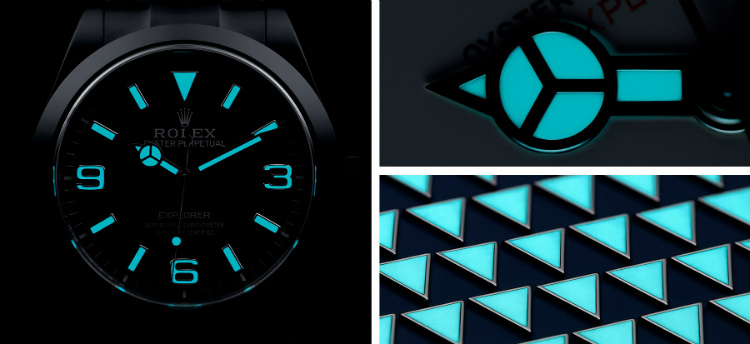 Rolex Explorer 214270 Luminous Dial Elements