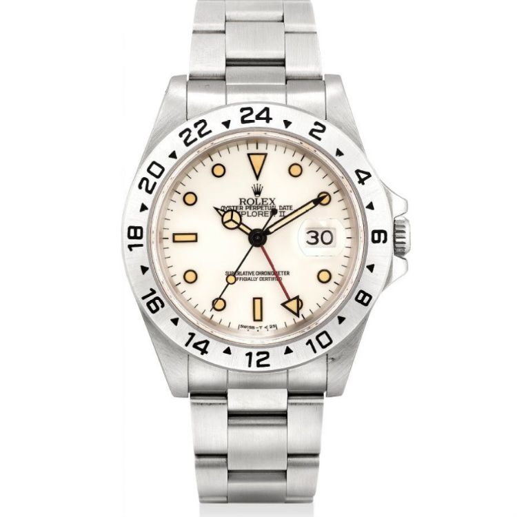 Rolex Explorer II 16570 with Tritium Patina Dial