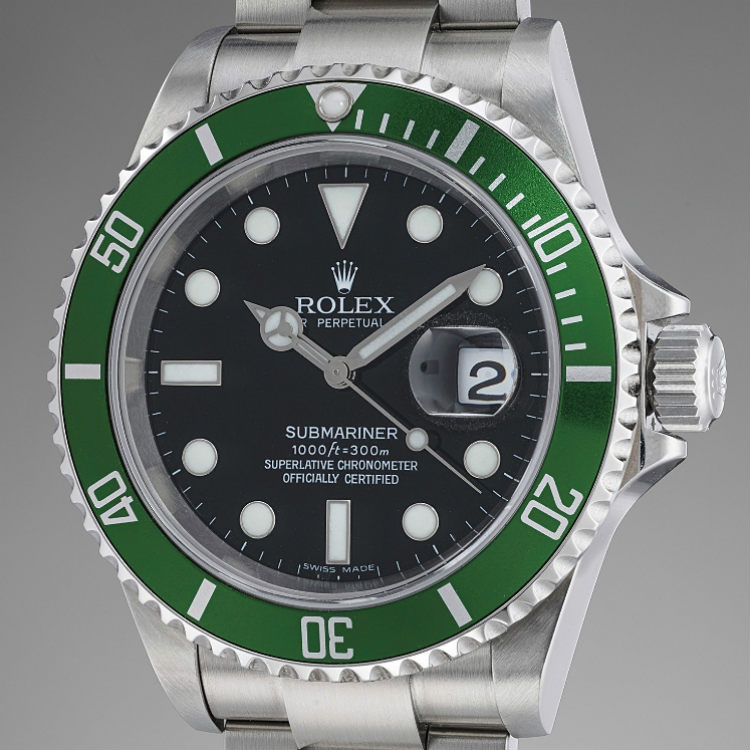 Rolex Kermit Submariner 16610LV Green Bezel