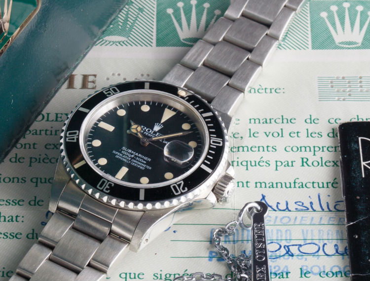Rolex Submariner 16800 Tritium Patina Dial