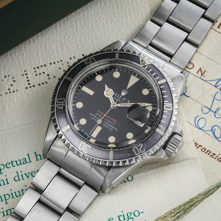 Rolex Vintage Red Sub 1680 Tropical Dial