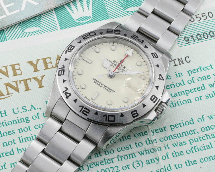 Vintage Rolex Explorer II Cream Dial 16550