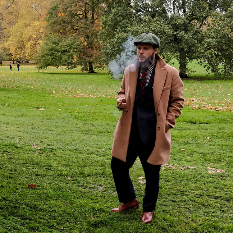 Beckett Simonon Douglas Jodhpur Boot With A Suit & Overcoat