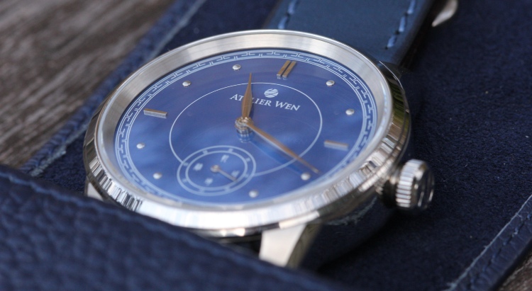 Blue Ceramic Dial Steel Watch