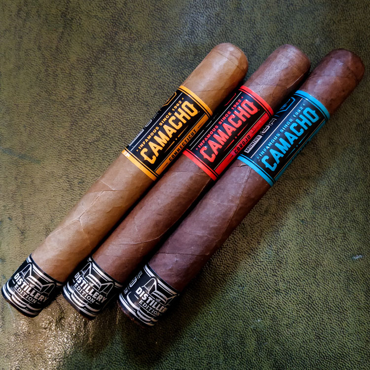Camacho Distillery Edition Cigars Side by Side