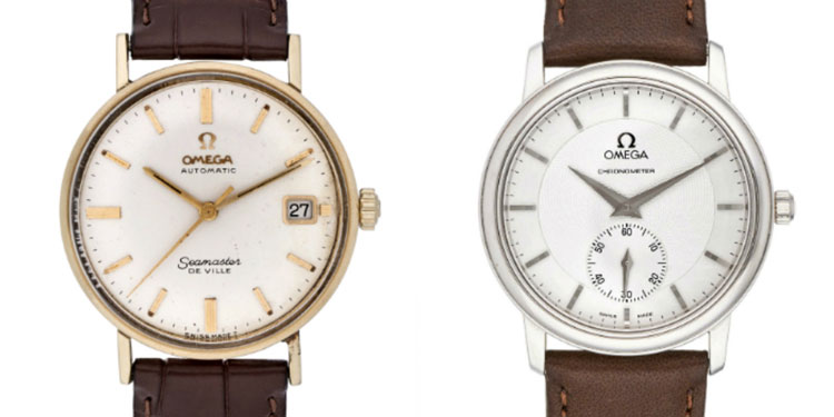 Gold Omega Seamaster De Ville Vintage KL 6068 & Prestige Platinum 127.0150