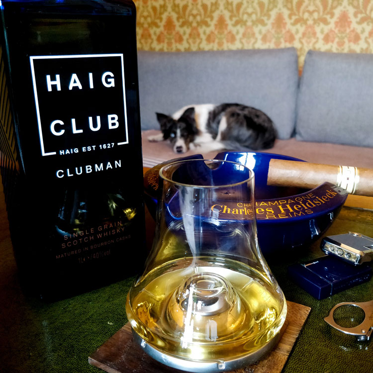 Haig Club Clubman & Border Collie