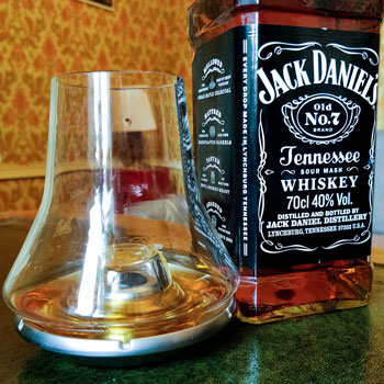 Jack Daniel's Old No 7 Sour Mash & Peugeot Whisky Glass