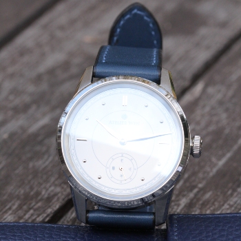 Ji Blue Porcelain Dial Watch Stainless Steel