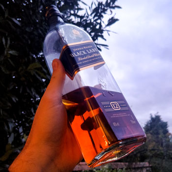 Johnnie Walker Black Label Bottle Detail