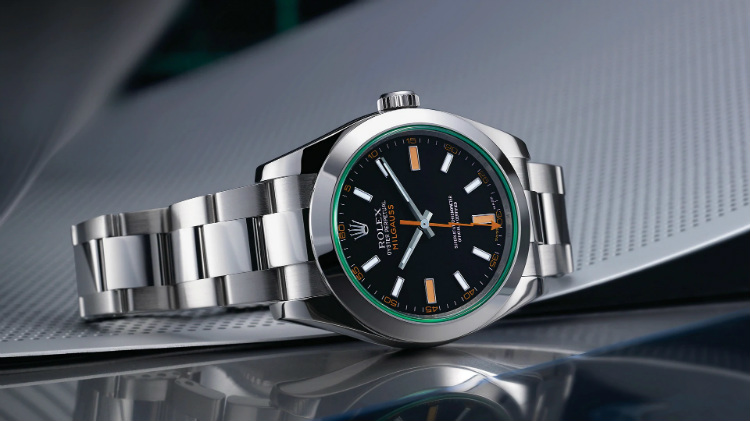 Rolex Milgauss Black Dial Green Crystal 116400GV