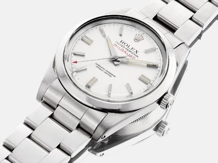 Vintage Milgauss 1019 silver dial Bracelet watch