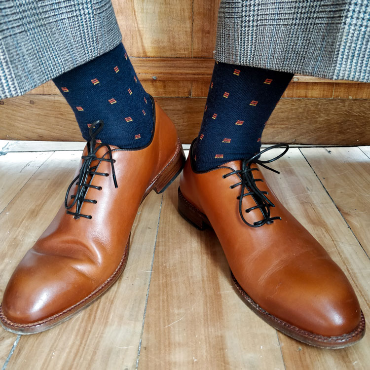 Boardroom Socks & Beckett Simonon Valencia Wholecut Shoes Featured
