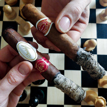 Davidoff Year Of The Rat & Romeo Y Julieta Maravillas 8 Burn