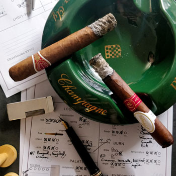 Davidoff Year Of The Rat & Romeo Y Julieta Maravillas 8 In Ashtray