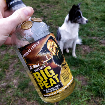 Big Peat Islay Blended Scotch Whisky & Border Collie