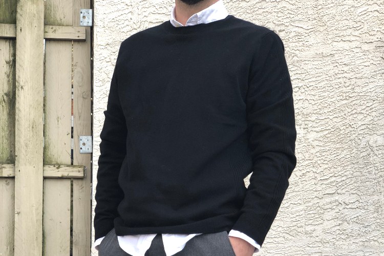 Black Cashmere Sweater Business Casual 2