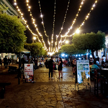 Calle El Caimito At Night
