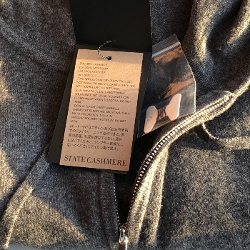 Cashmere Composition & Care Tag