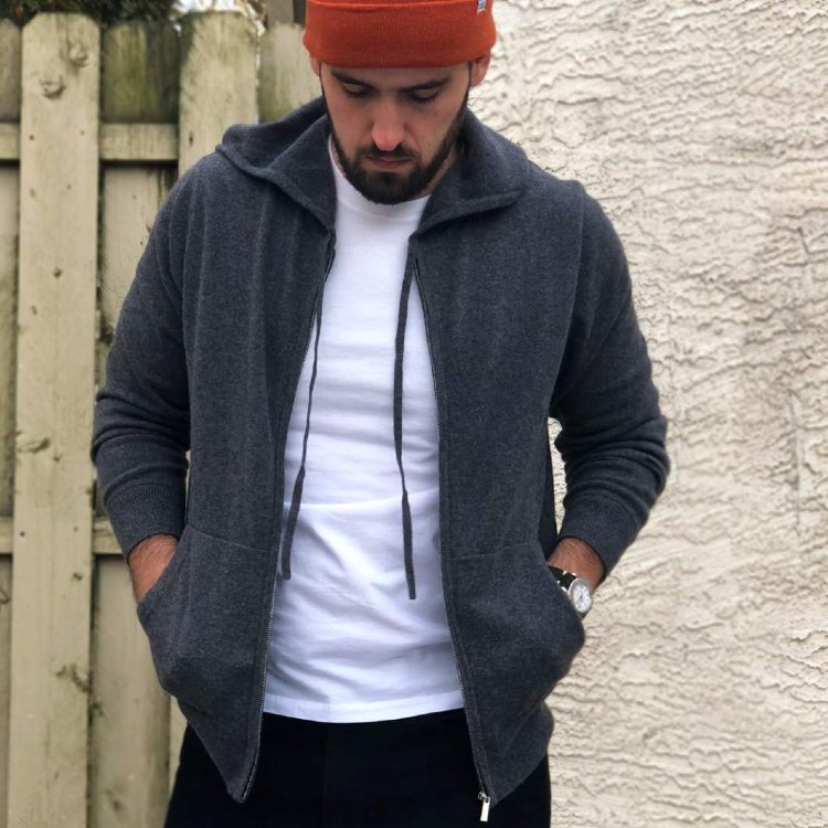 Charcoal Sweater Casual Fit Pic 2