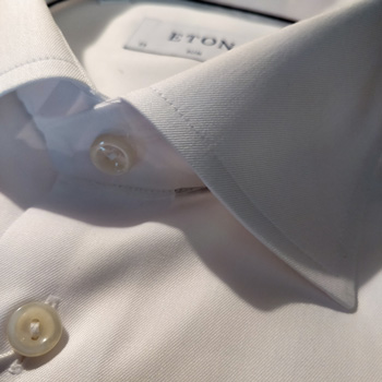 Eton Shirt Thread & Collar Close-Up