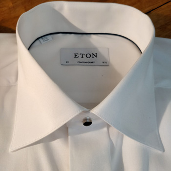 Eton Tuxedo Evening Shirt Collar
