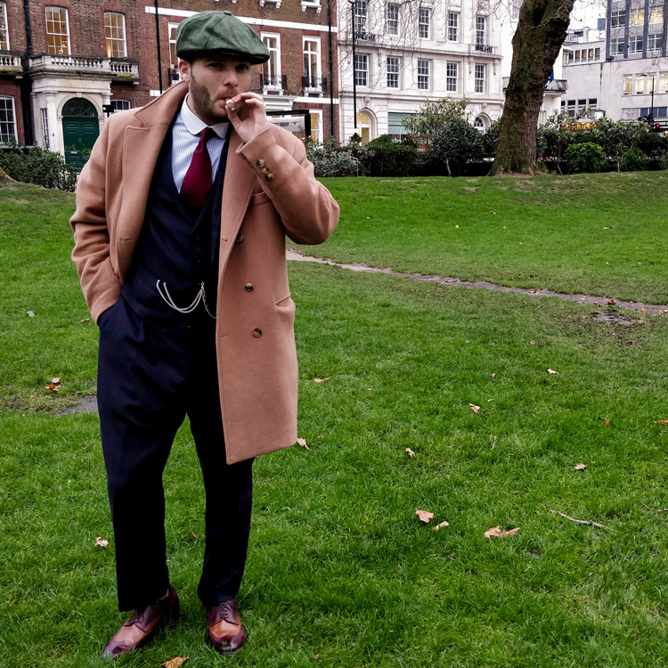 Black Lapel Custom Suit & Ace Marks Brogues