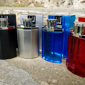 Dunhill Desire Red Blue Silver & Black In A Row