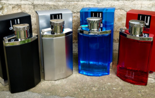 Dunhill Desire Red Blue Silver & Black With Packaging In A Row