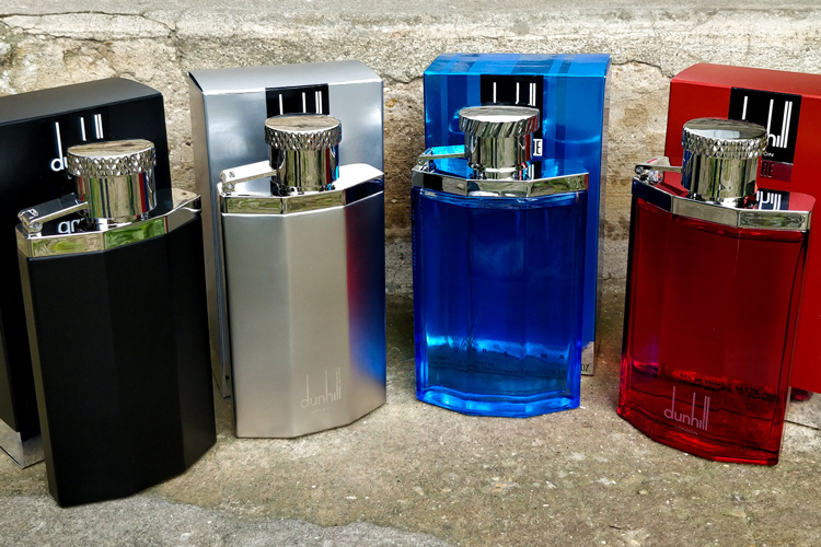 Dunhill Desire Red Blue Silver & Black With Packaging In A Row