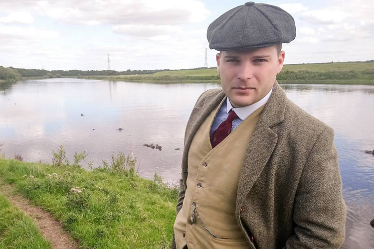 Moleskin Waistcoat, Sitff Collar & Plus Fours