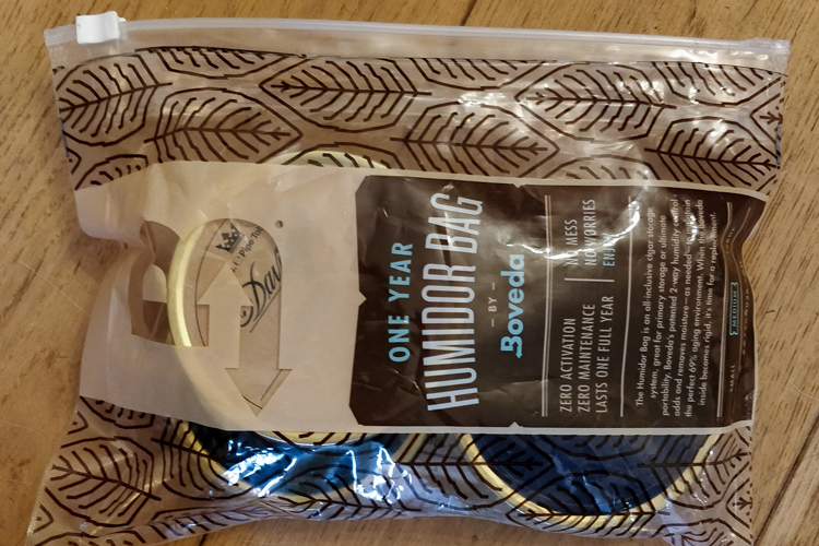 Pipe Tobacco In A Boveda Bag