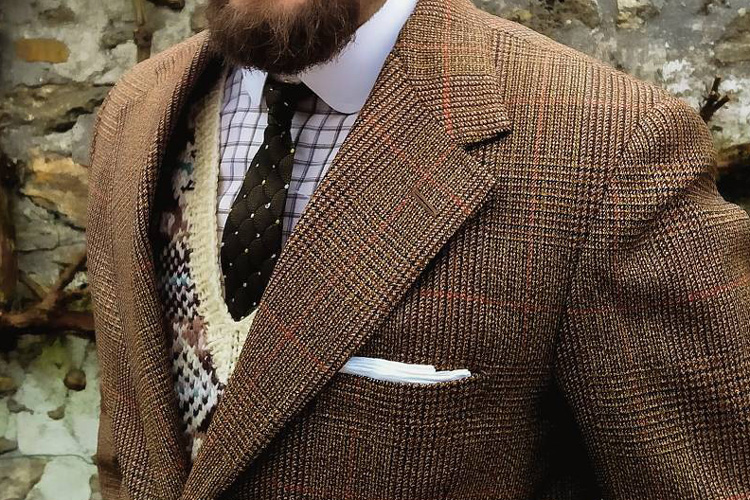 Stiff Collar, Flat Cap & Fair Isle Jumper
