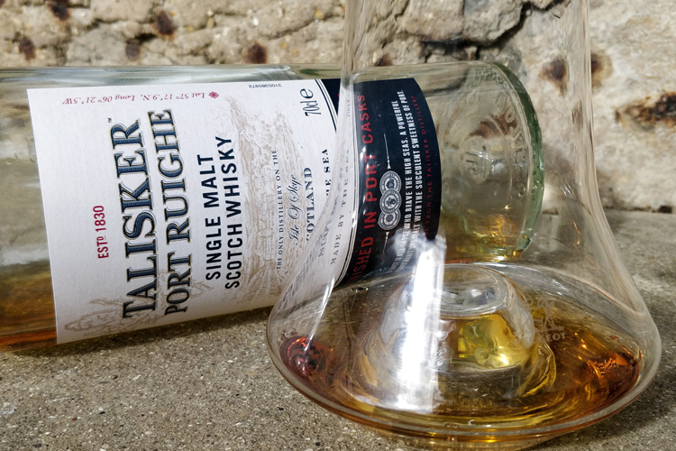 Talisker Port Ruighe Isle Of Skye Whisky & Peugeot Glass